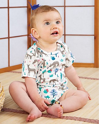 Frugi Pacco da 3 Body Manica Corta Super Special - Cervo - Cotone bio Body Manica Corta