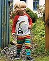 Frugi Pantaloni con Cavallo Basso - Righe Arcobaleno - 100% Cotone Bio Pantaloni Lunghi
