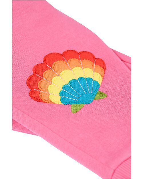 Frugi Pantaloni con Ibisco/Conchiglia - Fucsia - Cotone Organico Pantaloni Lunghi