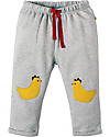 Frugi Pantaloni con Toppe Applique Playtime, Gallinelle - 100% cotone bio Pantaloni Lunghi