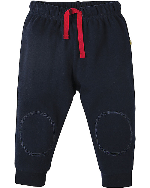 Frugi Pantaloni con Toppe Imbottite, Blu Scuro - 100% cotone bio Pantaloni Lunghi