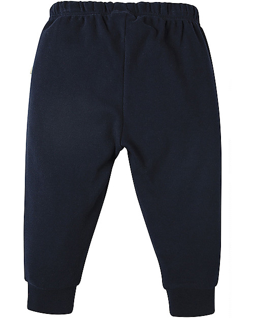 Frugi Pantaloni con Toppe Imbottite, Blu Scuro - 100% cotone bio Pantaloni Lunghi