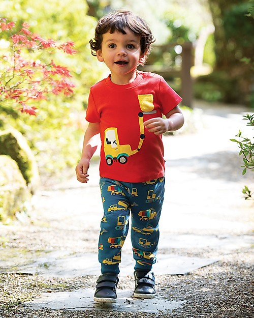 Frugi Pantaloni con Toppe Imbottite - Dig a Rainbow Pantaloni Lunghi