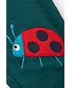 Frugi Pantaloni con Toppe Imbottite - Verde/Insetti - 100% Cotone Organico GOTS Pantaloni Lunghi