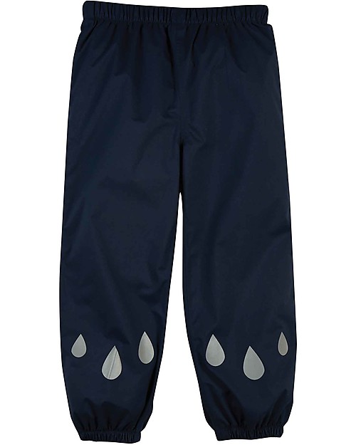Frugi Pantaloni Impermeabili Rain Or Shine - Indaco e Argento - Cotone Organico Pantaloni Lunghi