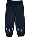 Frugi Pantaloni Impermeabili Rain Or Shine - Indaco e Argento - Cotone Organico Pantaloni Lunghi