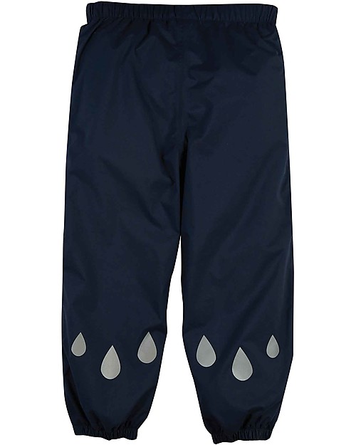 Frugi Pantaloni Impermeabili Rain Or Shine - Indaco e Argento - Cotone Organico Pantaloni Lunghi