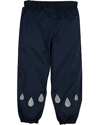 Frugi Pantaloni Impermeabili Rain Or Shine - Indaco e Argento - Cotone Organico Pantaloni Lunghi