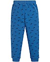 Frugi Pantaloni Tuta con Ginocchia Rinforzate, Pesciolini Blu - 100% cotone bio Pantaloni Lunghi
