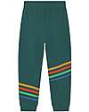 Frugi Pantaloni Tuta Verde Petrolio - Arcobaleno - 100% Cotone Organico GOTS Pantaloni Lunghi