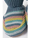 Frugi Pantofole Baby Lavorate a Maglia - Righe Arcobaleno Pantofole
