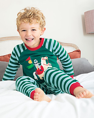 Frugi Pigiama Ace - Verde/Cavaliere - Cotone bio Pigiami