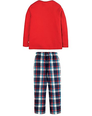 Frugi Pigiama Caden - Quadri/Renna - Cotone Bio Pigiami