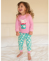 Frugi Pigiama Little Lizzie - Rosa con Nuvolette - 100% Cotone Bio - ULTIMI 2-3 anni Pigiami