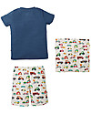 Frugi Pigiama Snoozy Baby - Blu/Macchina - 100% Cotone bio Pigiami