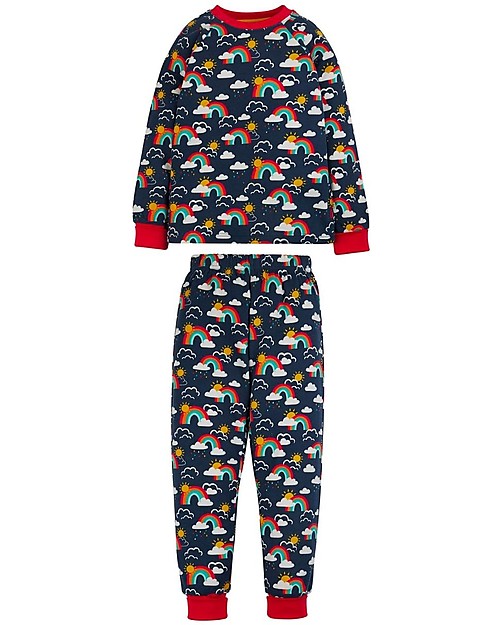 Frugi Pigiama Twilight - Indaco/Arcobaleno - Cotone Organico Pigiami