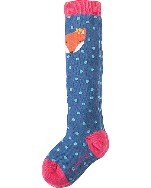 Frugi Pippi, Calzini Lunghi Bimba, Pacco da 2, Volpi - Cotone bio Calzini