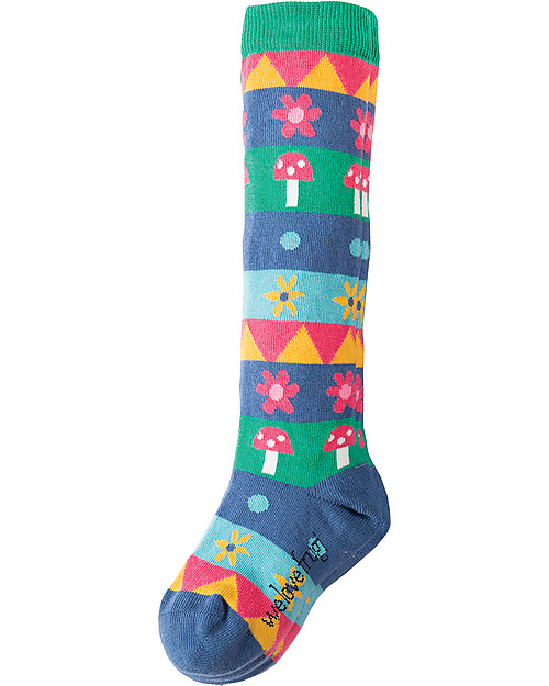 Frugi Pippi, Calzini Lunghi Bimba, Pacco da 2, Volpi - Cotone bio Calzini