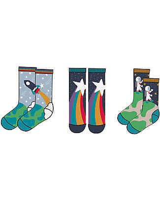 Frugi Rock My Socks - Pacco da 3 Calzini