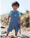 Frugi Salopette Durgan Dungaree, Chambray/Ape - 100% cotone bio Salopette