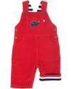 Frugi Salopette Dylan Velluto Rosso - 100% Cotone Bio (foderata e calda!) Salopette
