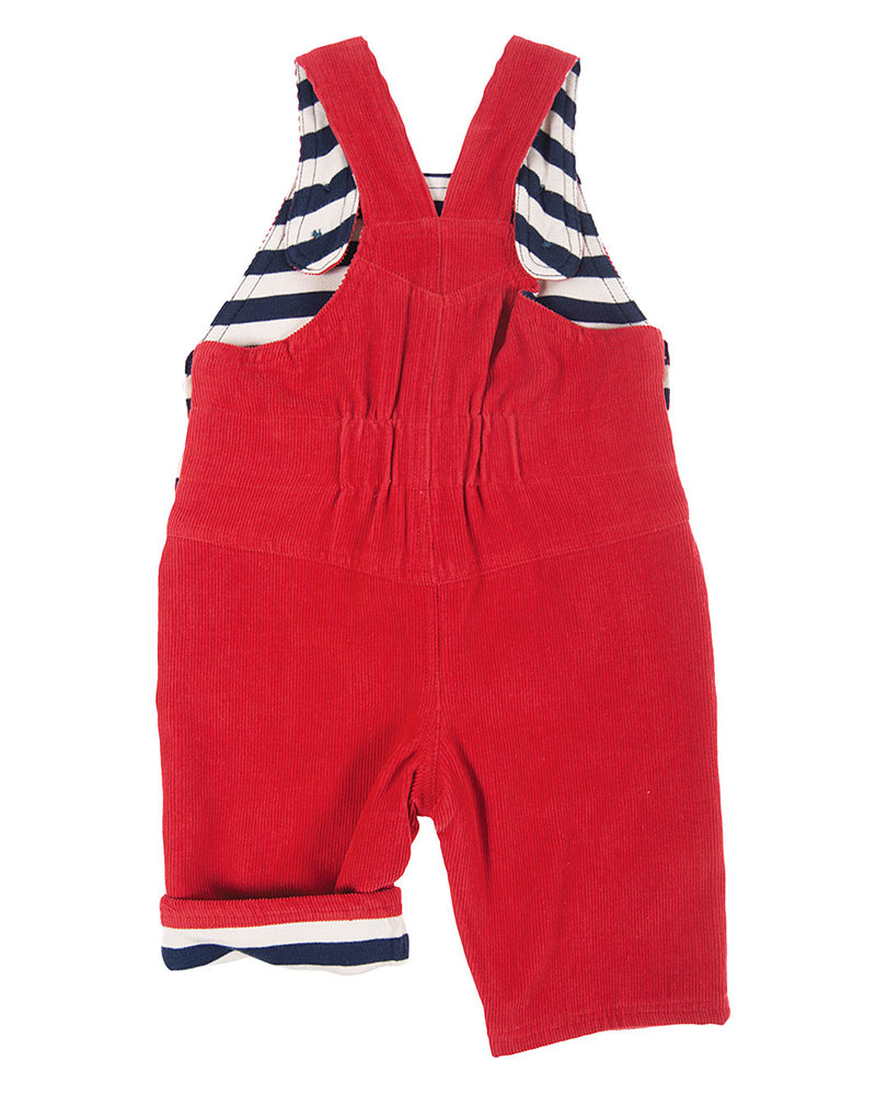 Frugi Pantaloni con Toppe Imbottite - Rosso Pomodoro - 100% Cotone Bio  bambina