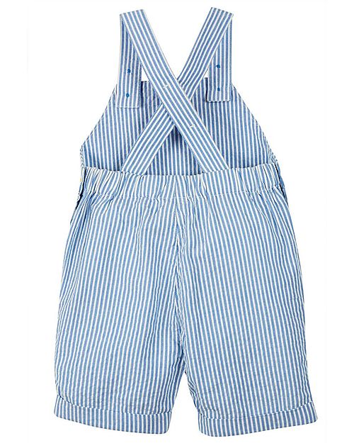 Frugi Salopette Godrevy - Righe e Arcobaleno - 100% Cotone Bio Salopette