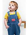 Frugi Salopette Hopscotch - Chambray - Bus - London Transport - 100% Cotone Organico Salopette