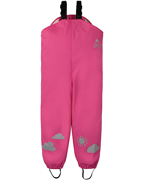 Frugi Salopette Impermeabile Puddle Buster, Flamingo - 100% materiale riciclato! Tutine Lunghe