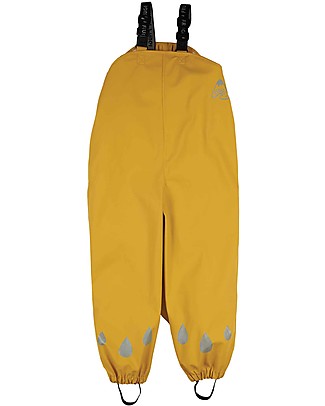 Frugi Salopette Impermeabile Puddle Buster - Giallo - 100% materiale riciclato! Salopette