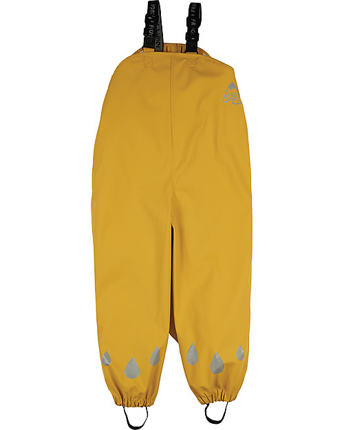 Frugi Salopette Impermeabile Puddle Buster - Giallo - 100% materiale riciclato! Salopette