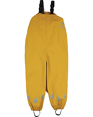 Frugi Salopette Impermeabile Puddle Buster - Giallo - 100% materiale riciclato! Salopette