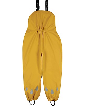 Frugi Salopette Impermeabile Puddle Buster - Giallo - 100% materiale riciclato! Salopette
