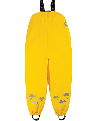 Frugi Salopette Impermeabile Puddle Buster - Sunflower - 100% materiale riciclato! Tutine Lunghe Senza Piedi