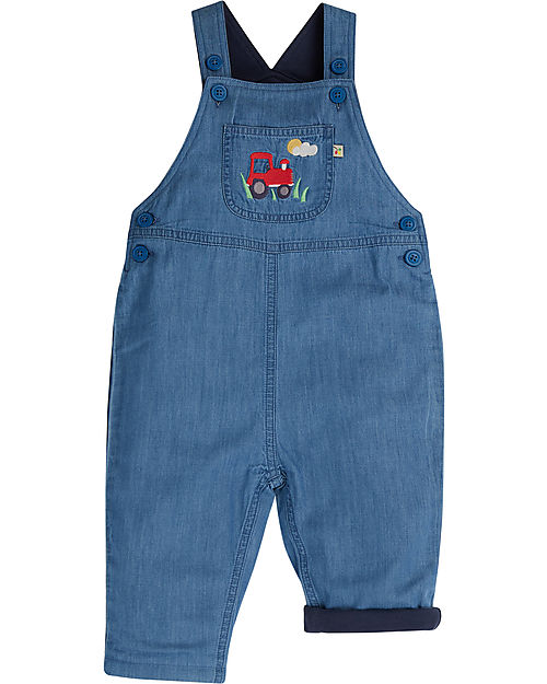 Frugi Salopette in Jeans Hopscotch - Trattore - Cotone Organico Salopette