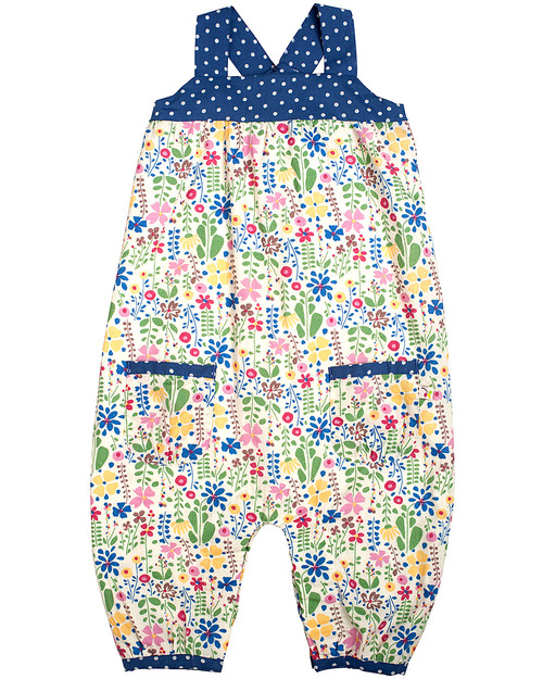 Frugi Salopette Primavera Vintage - 100% Cotone Bio - SOLO 2 RIMASTE TG 3-6 mesi Salopette
