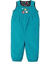 Frugi Salopette Reversibile Lara - Azzurra /Fiorellini - 100% Cotone Organico GOTS Salopette