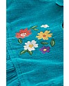 Frugi Salopette Reversibile Lara - Azzurra /Fiorellini - 100% Cotone Organico GOTS Salopette