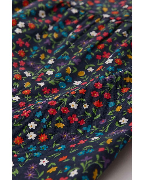 Frugi Salopette Reversibile Lara - Azzurra /Fiorellini - 100% Cotone Organico GOTS Salopette