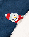 Frugi Scaldacollo Bimbo, Blu/Pupazzo di Neve - Cotone Bio Sciarpe
