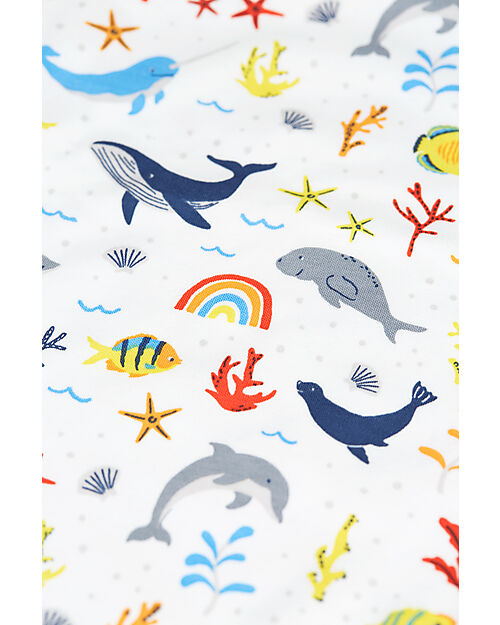 Frugi Set di 2 Body - Righe e Mare Arcobaleno - Cotone Bio Body Manica Corta