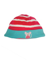Frugi Set Tutina e Cappellino Lovely - TORNATO! Righe Lampone - Ciniglia di Cotone 100% Bio Tutine Lunghe
