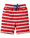 Frugi Shorts a Righe, Rosso/Ippopotamo Pantaloni Corti