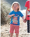Frugi Shorts a Righe, Rosso/Ippopotamo Pantaloni Corti