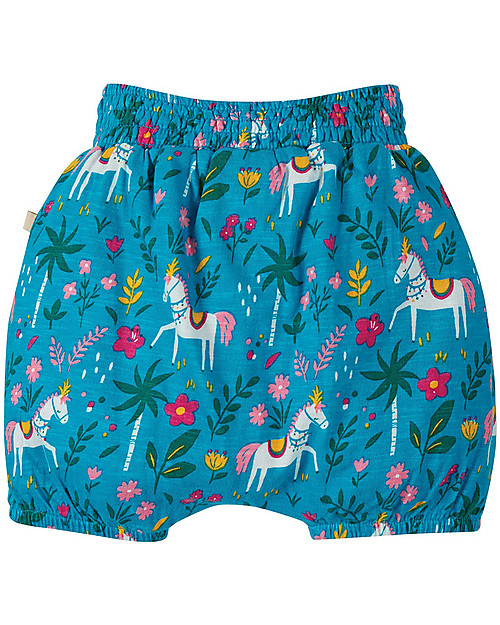 Frugi Shorts Steph Elasticizzati - Cavallo Indiano - Cotone bio Pantaloni Corti