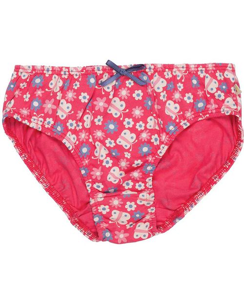 Frugi Slip Bambina Fiorellini e Pois Pacco da 3 - 100% Cotone Bio Slip