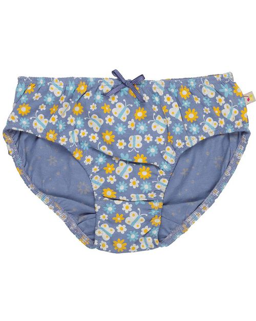Frugi Slip Bambina Fiorellini e Pois Pacco da 3 - 100% Cotone Bio Slip