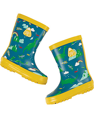 Frugi Stivali in Gomma Puddle Buster - Nessie - 100% gomma naturale Stivali Pioggia