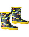 Frugi Stivali in Gomma Puddle Buster, Nuvolette - 100% gomma naturale Ombrelli