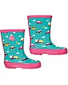 Frugi Stivali in Gomma Puddle Buster, Rainbow Roads - 100% gomma naturale Stivali Pioggia
